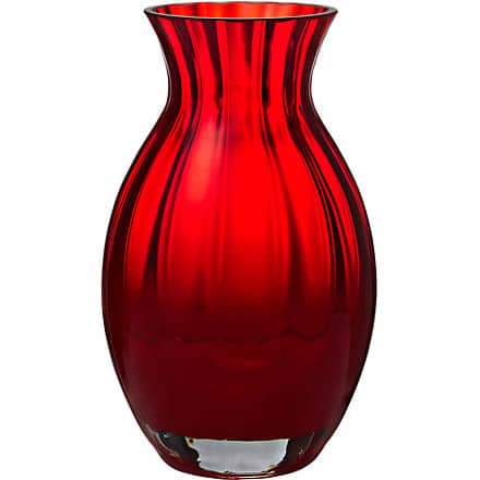 Dartington Crystal Little Gems Oval Red Vase 15cm Single Wine